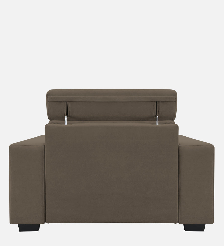 Hiro Fabric 1 Seater Sofa In Broco Dust Colour - Febonic Living