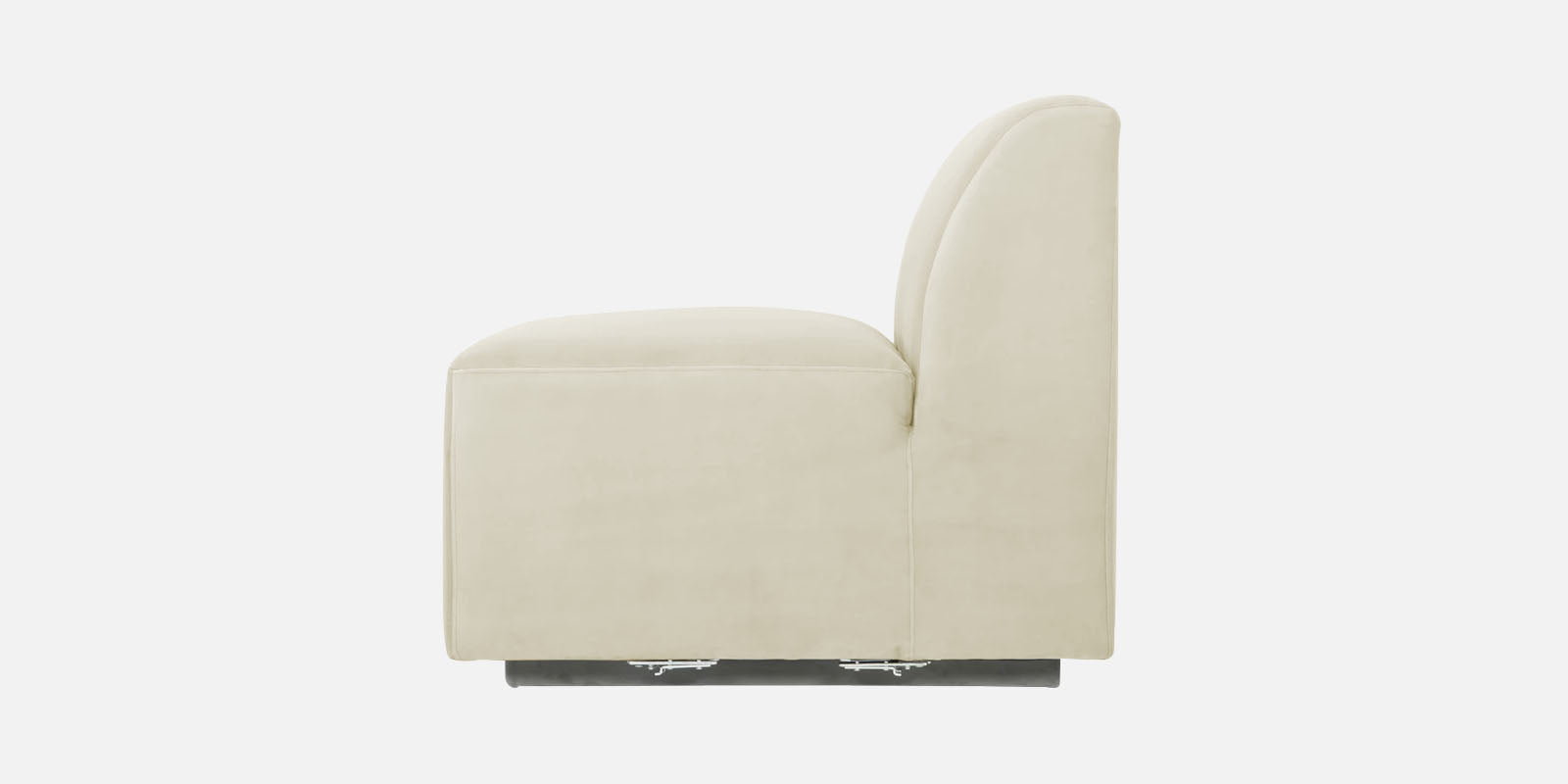 Bufa Velvet 3 Seater Sofa in Warm White Colour