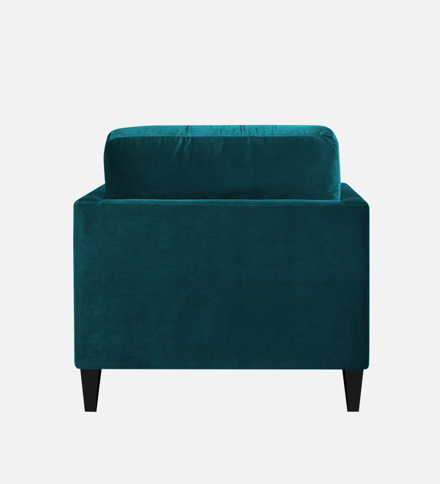 Makou Velvet Chaise Lounger In Pine Green Colour - Febonic Living