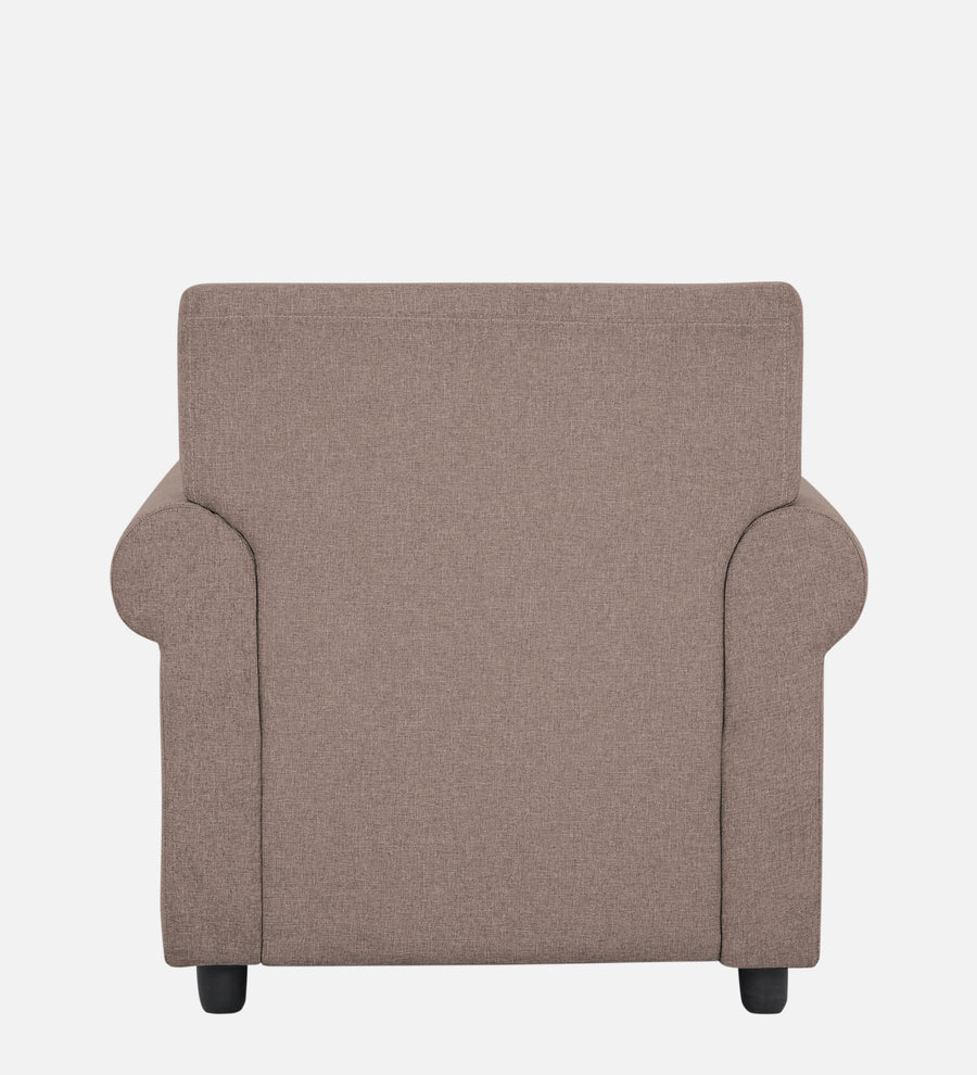 Ribby Fabric 1 Seater Sofa In Kadhi Beige Colour - Febonic Living