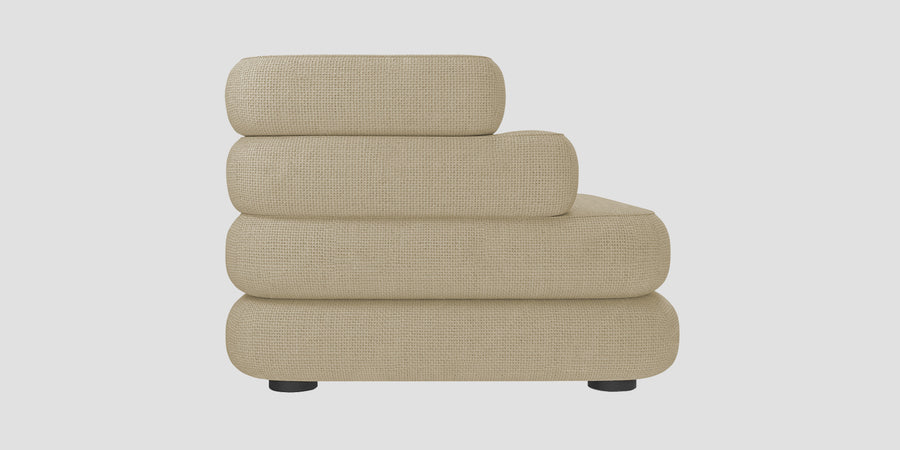 Wener Fabric 3 Seater Sofa In Honey Beige Colour - Febonic Living