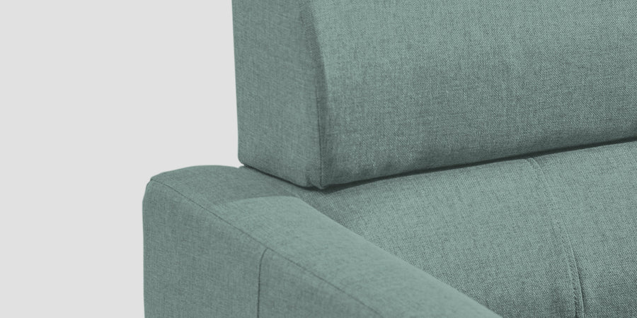 Devo Fabric 3 Seater Sofa In Suka Blue Colour - Febonic Living