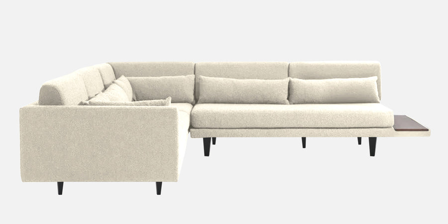 Malta Fabric 6 Seater Lhs Corner Sofa In Ivory Cream Colour - Febonic Living