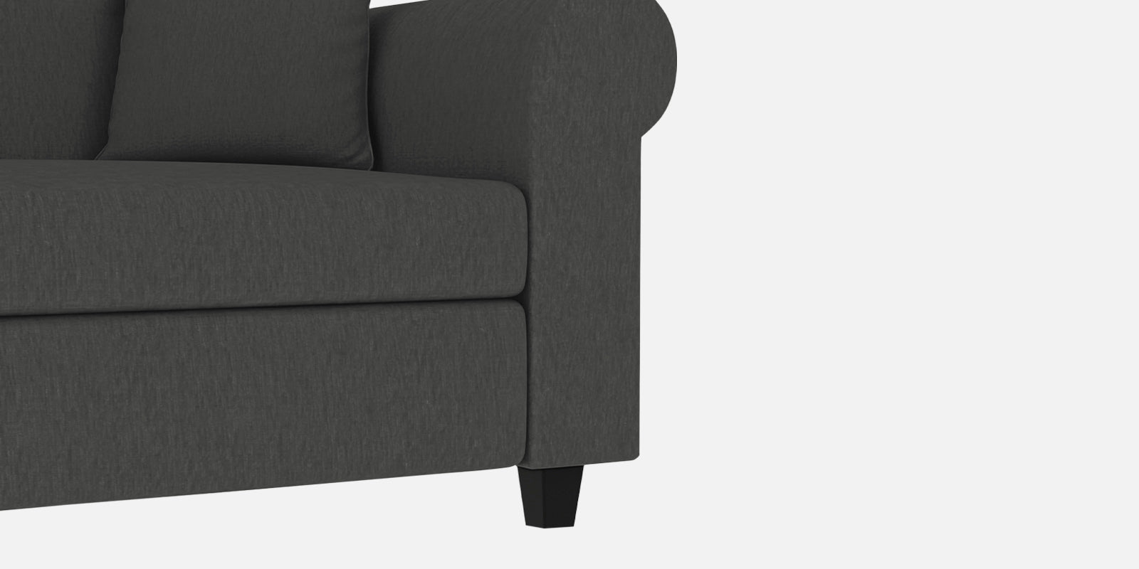 Derado Fabric 3 Seater Sofa in Charcoal Grey Colour