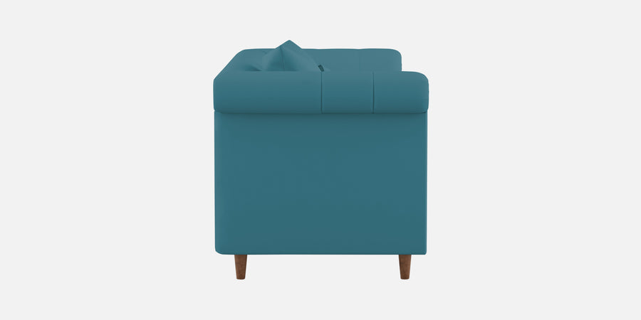 Rubi Velvet 3 Seater Sofa In Aqua Blue Colour - Febonic Living