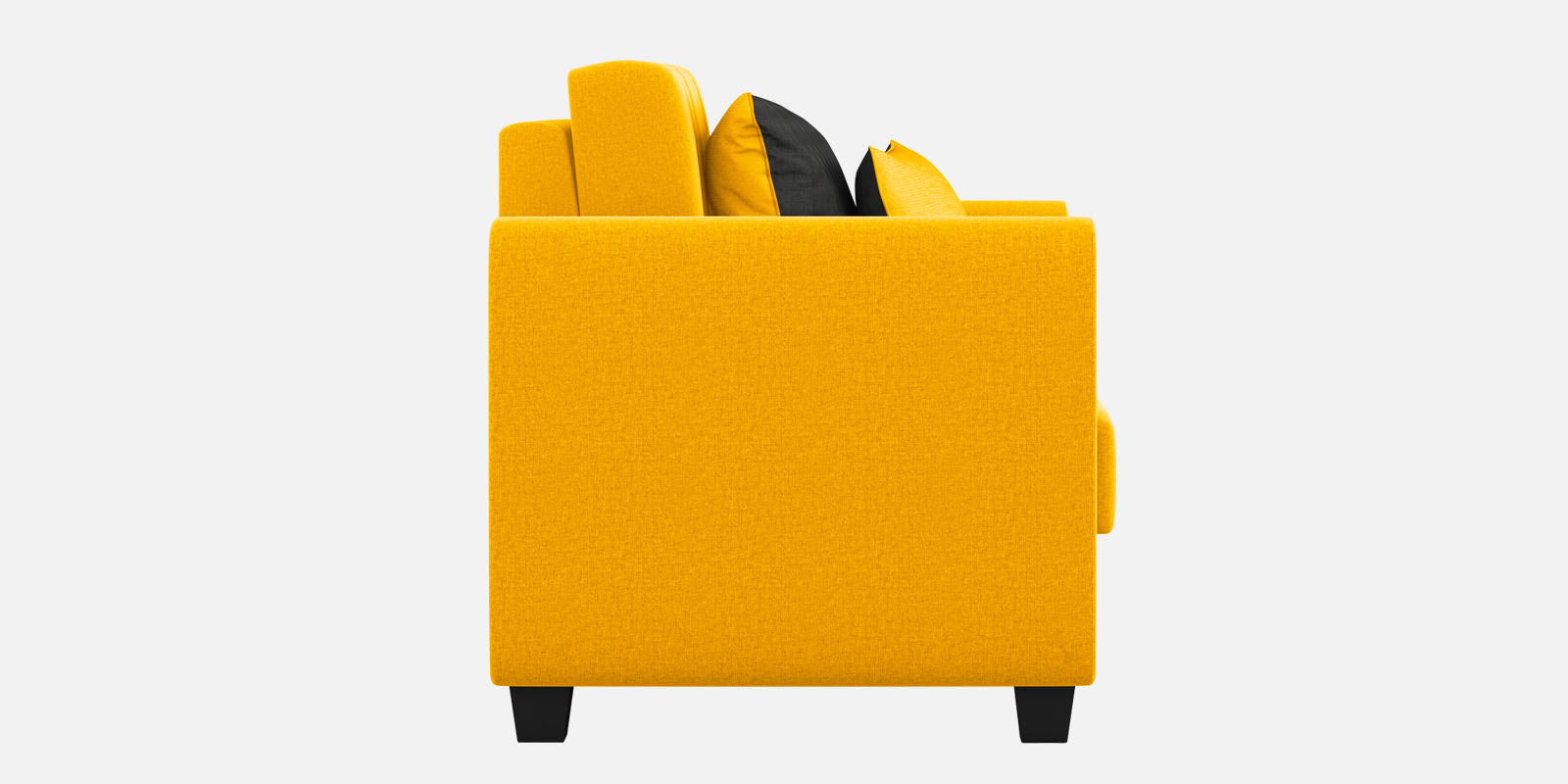 Cosmic Fabric 2 Seater Sofa in Bold Yellow Colour