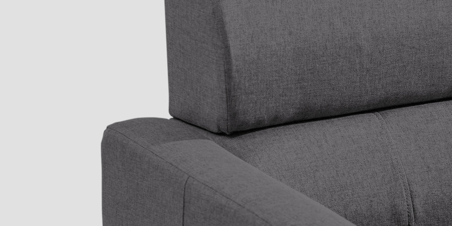 Devo Fabric 3 Seater Sofa In Sudo Grey Colour - Febonic Living