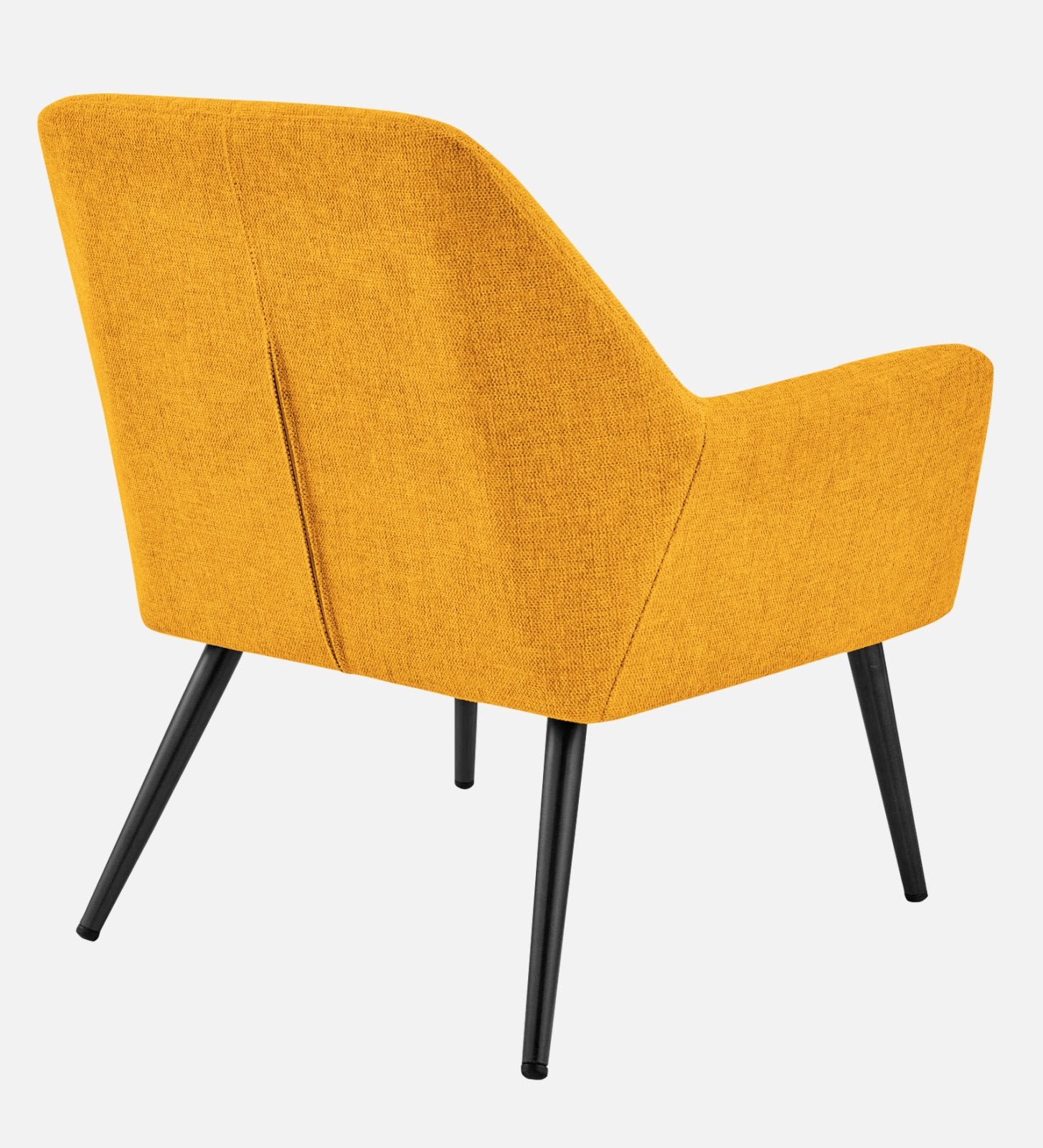 Bella Fabric Arm Chair In Bold Yellow Colour