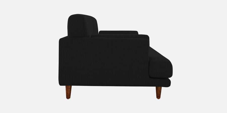 Ricky Fabric 3 Seater Sofa In Zed Black Colour - Febonic Living