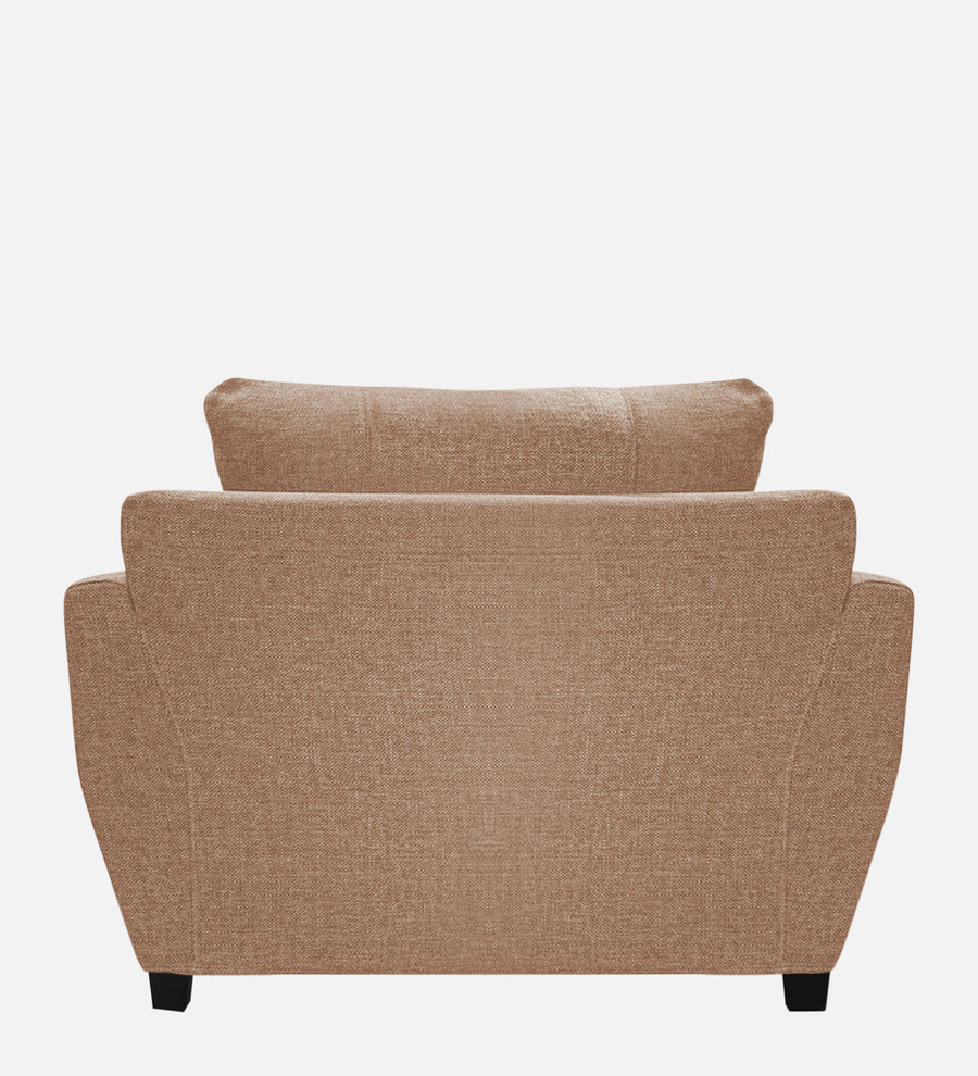 Mario Fabric 1 Seater Sofa In Cosmic Beige Colour - Febonic Living