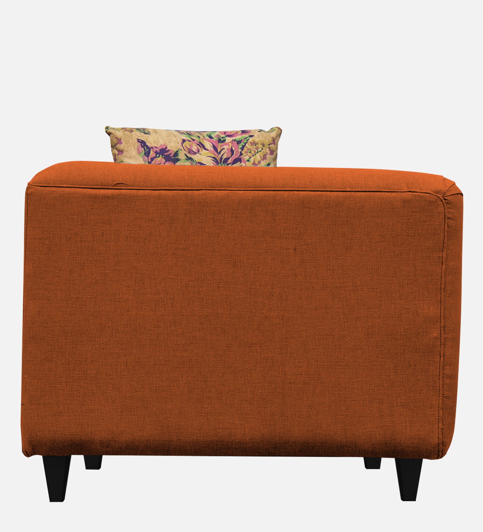 Niki Fabric 1 Seater Sofa in Vivid Orange Colour