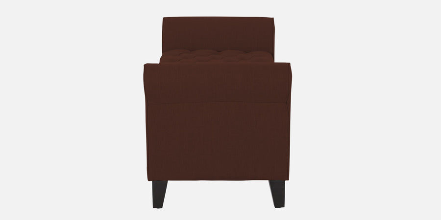 Nowia Fabric 2 Seater Recamier In Coffee Brown Colour With Storage - Febonic Living