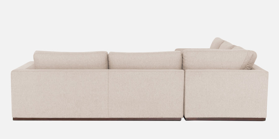 Freedom Velvet 6 Seater Rhs Corner Sofa In Camel Beige Colour With Ottoman - Febonic Living
