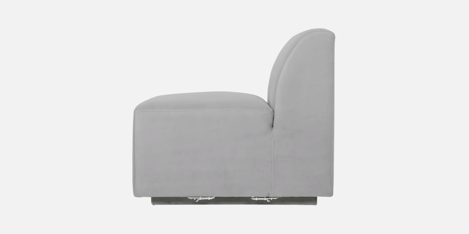 Bufa Velvet 3 Seater Sofa in Light Grey Colour