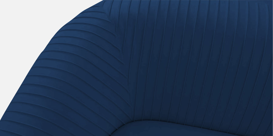 Yara Velvet Fabric 3 Seater Sofa In Imperial Blue Colour - Febonic Living