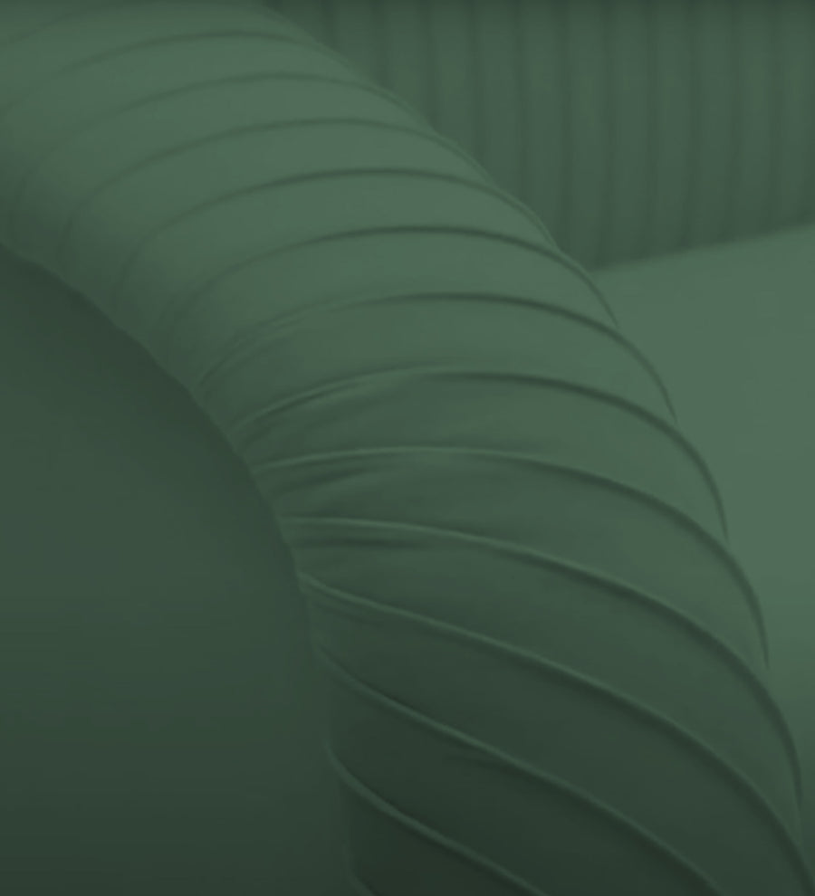 Yara Velvet Fabric 1 Seater Sofa In Amazon Green Colour - Febonic Living