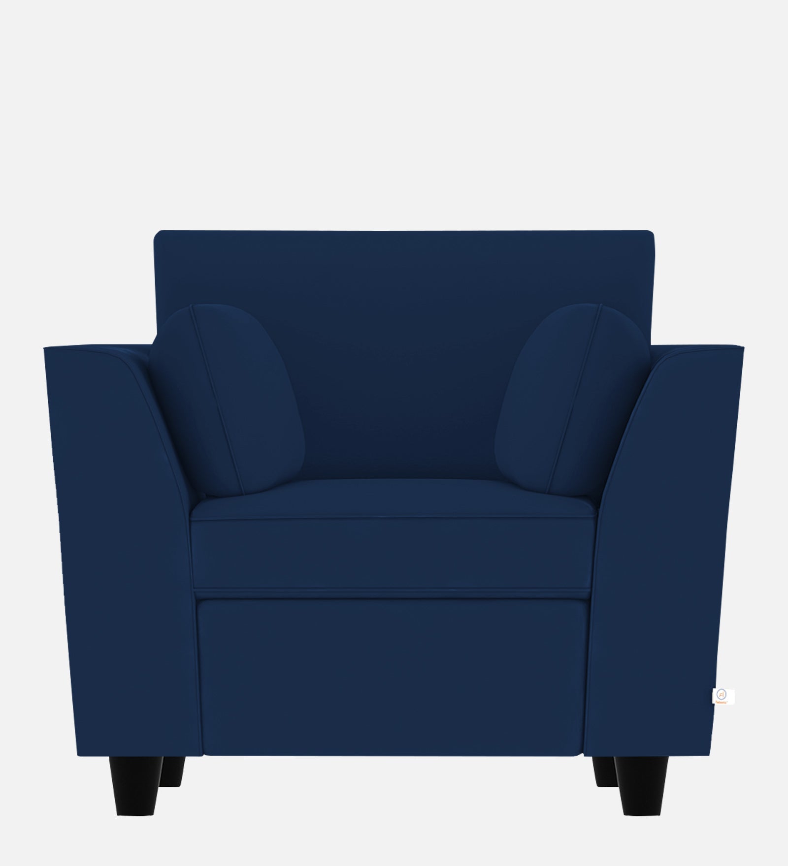 Bristo Velvet 1 Seater Sofa in Imperial Blue Colour With Storage