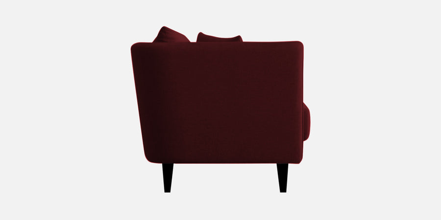 Norway Velvet 3 Seater Sofa In Blood Maroon Colour - Febonic Living