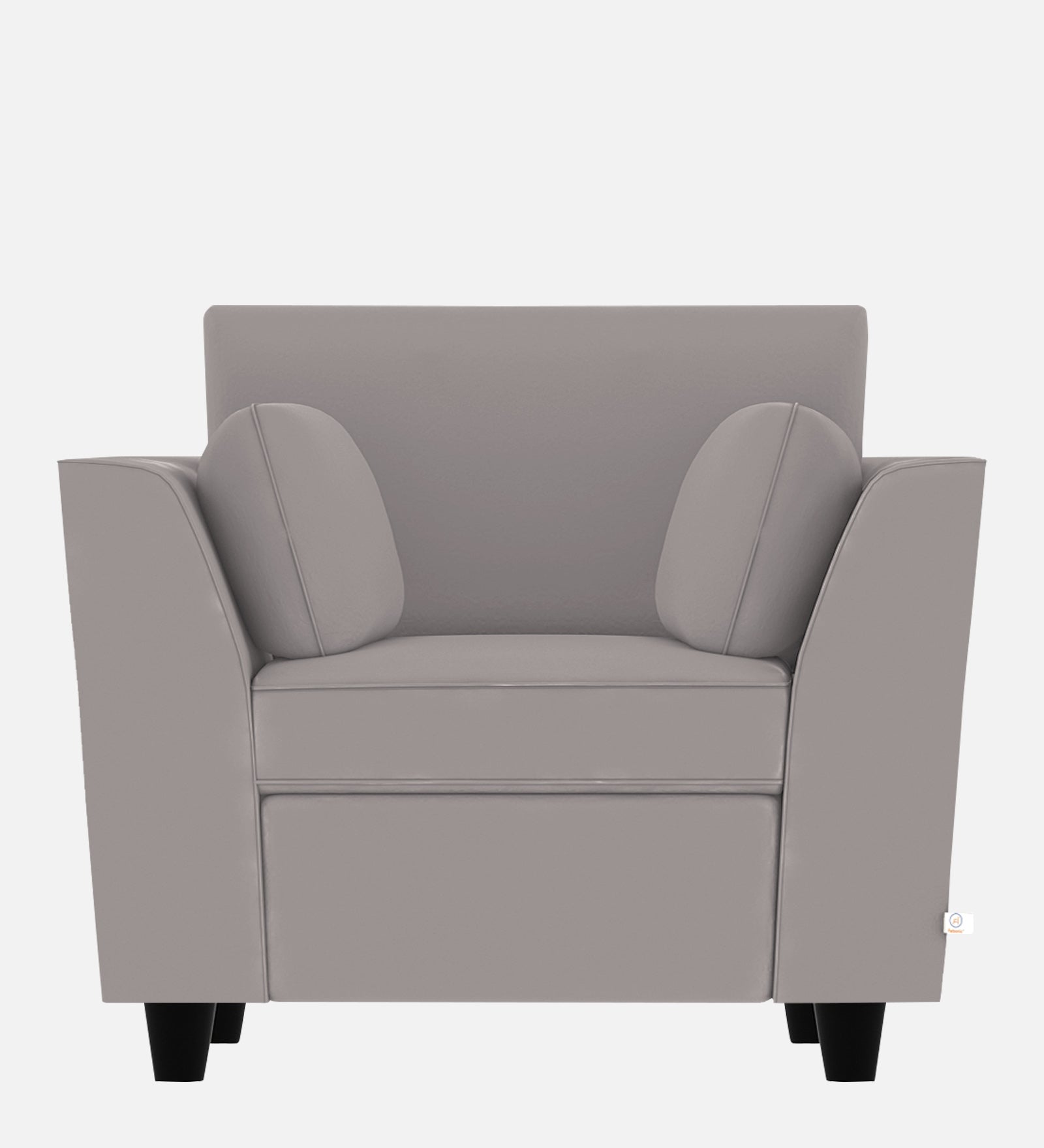 Bristo Velvet 1 Seater Sofa in Pearl Grey Colour