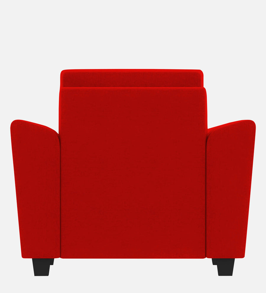 Daku Fabric 1 Seater Sofa In Ruby Red Colour - Febonic Living