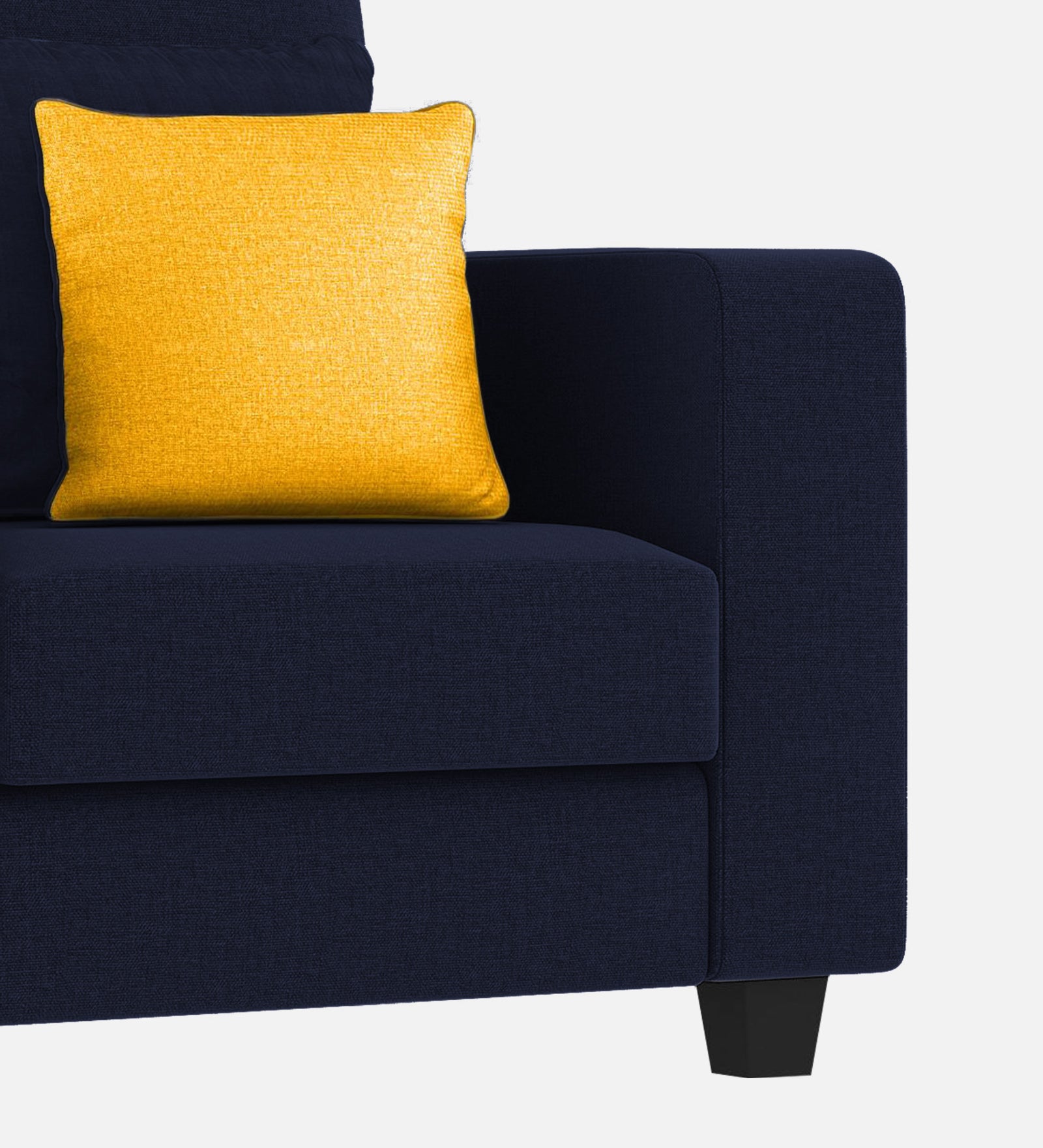 Nabi Fabric 1 Seater Sofa In Royal Blue Colour