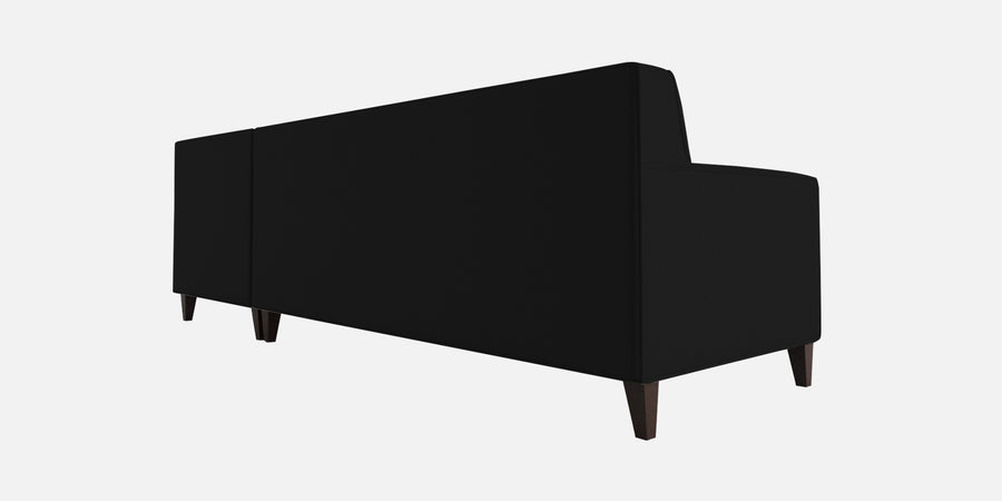 Miller Fabric Lhs Sectional Sofa 3 Lounger In Zed Black Colour - Febonic Living