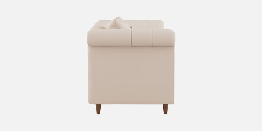 Rubi Velvet 3 Seater Sofa In Camel Beige Colour - Febonic Living