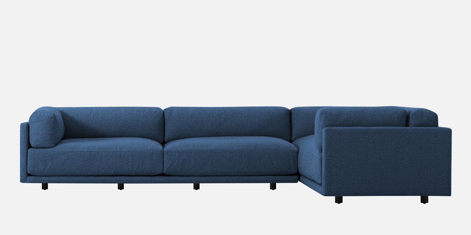 Nixon Fabric 6 Seater LHS Sectional Sofa In Light Blue Colour