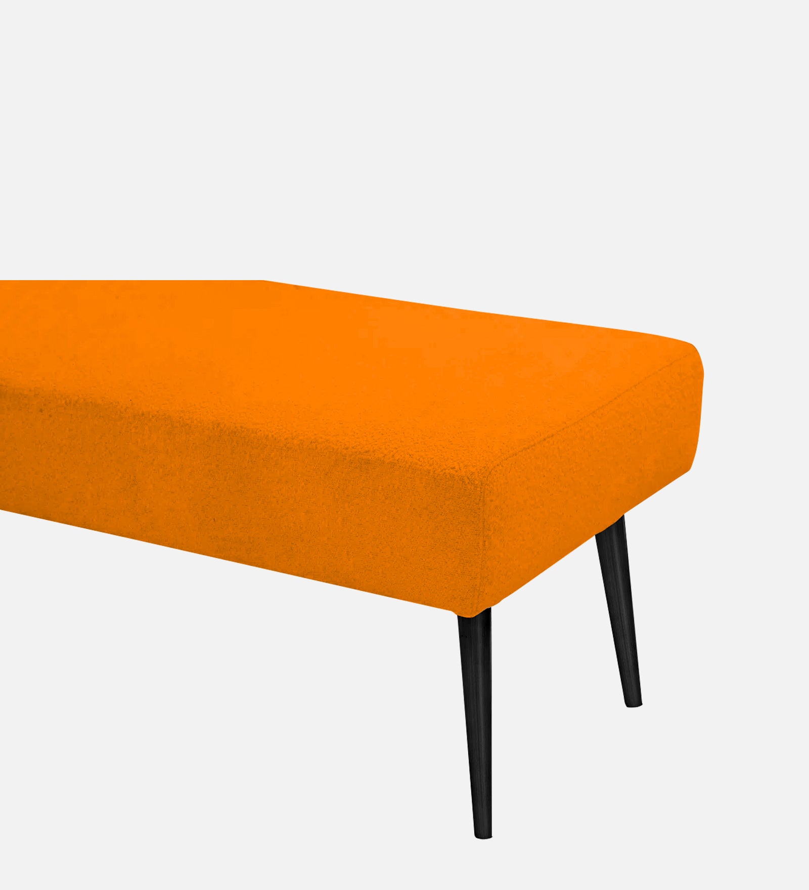 Orbit Fabric Bench In Vivid Orange Colour