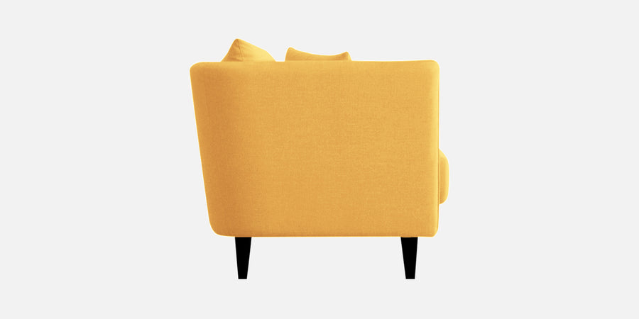 Norway Velvet 3 Seater Sofa In Turmeric Yellow Colour - Febonic Living