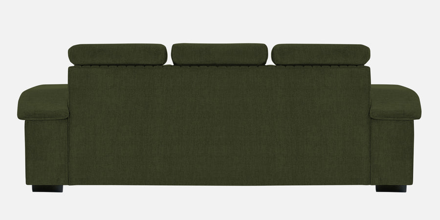 Draco Fabric 3 Seater Sofa In Olive Green Colour - Febonic Living