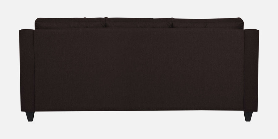 Welly Fabric 3 Seater Sofa In Dark Brown Colour - Febonic Living