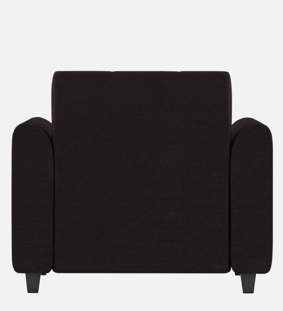 Denmark Fabric 1 Seater Sofa In Cara Brown Colour - Febonic Living