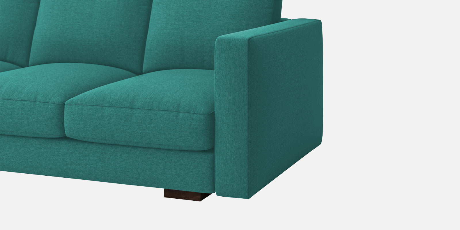 Messy Fabric 3 Seater Sofa in Sea Green Colour