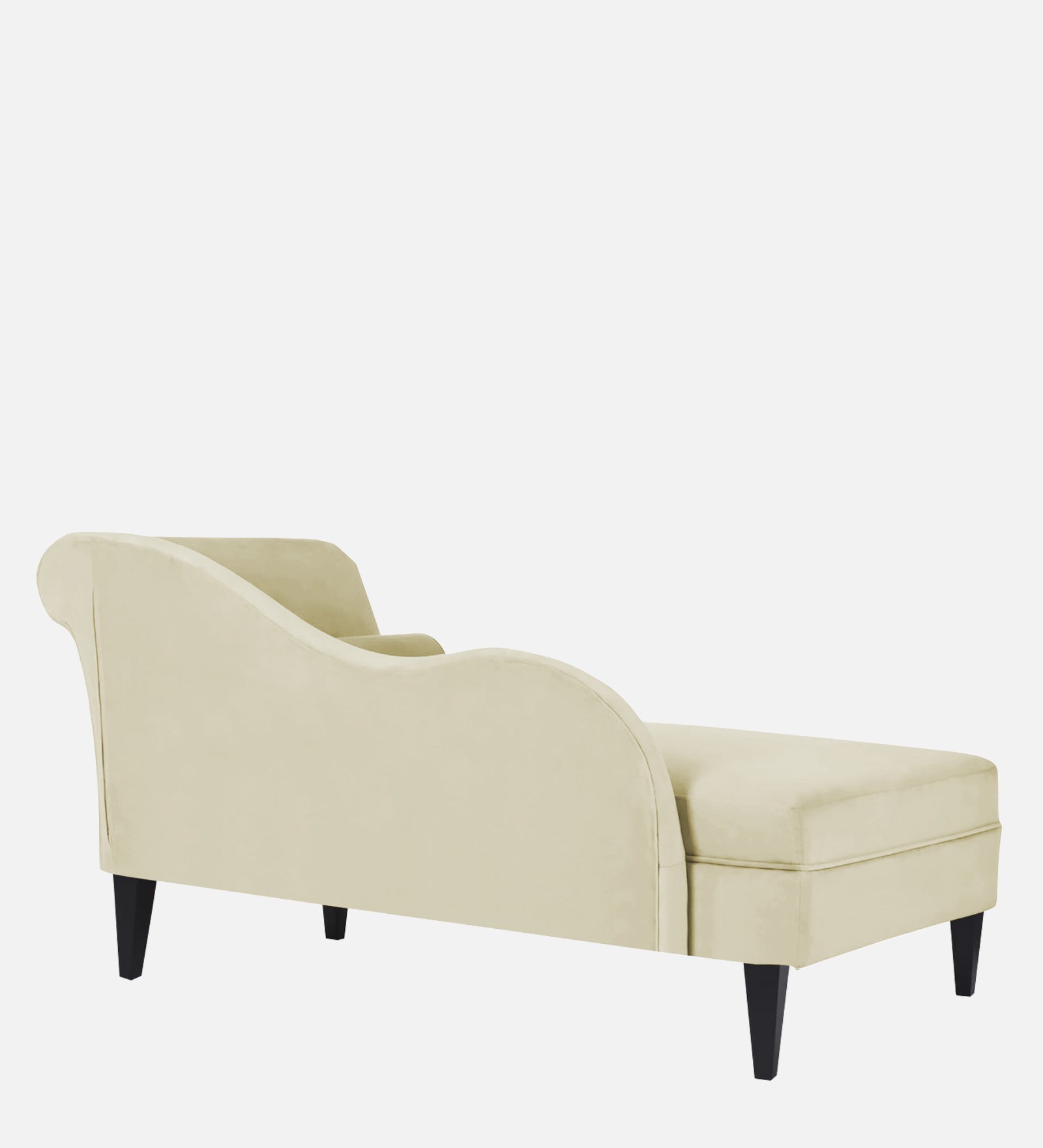 Rana Velvet RHS Chaise Lounger In Warm White Colour