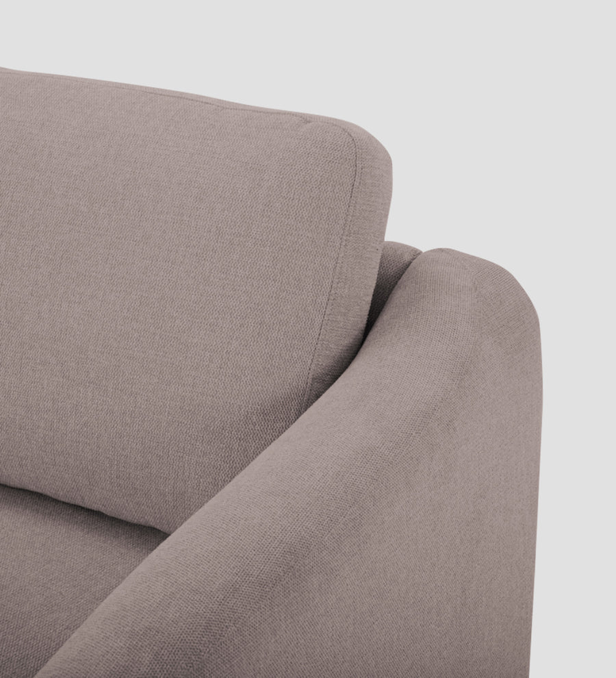 Elara Fabric 1 Seater Sofa In Almond Beige Colour - Febonic Living