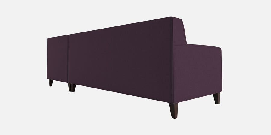 Miller Fabric Lhs Sectional Sofa 3 Lounger In Greek Purple Colour - Febonic Living