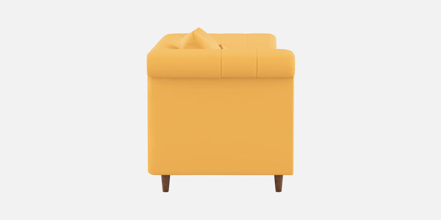 Rubi Velvet 3 Seater Sofa In Turmeric Yellow Colour - Febonic Living