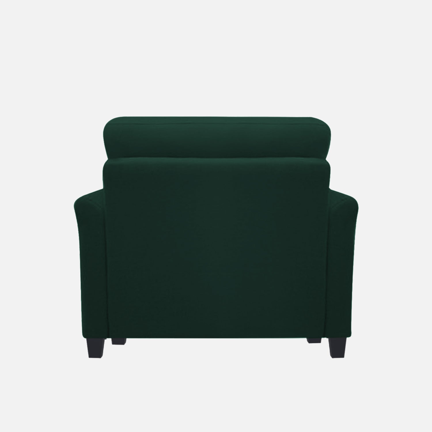 Daroo Velvet 1 Seater Sofa In Forest Green Colour