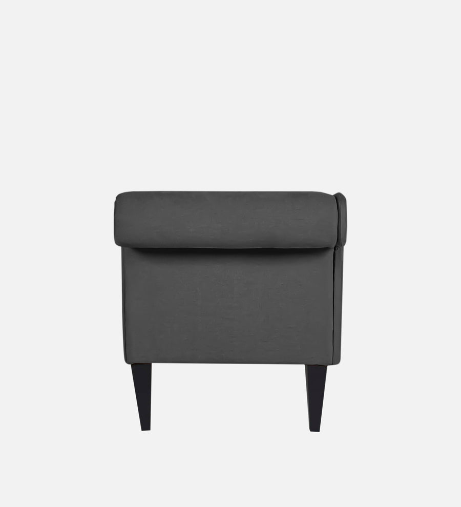 Adria Fabric Lhs Chaise Lounger In Charcoal Grey Colour - Febonic Living