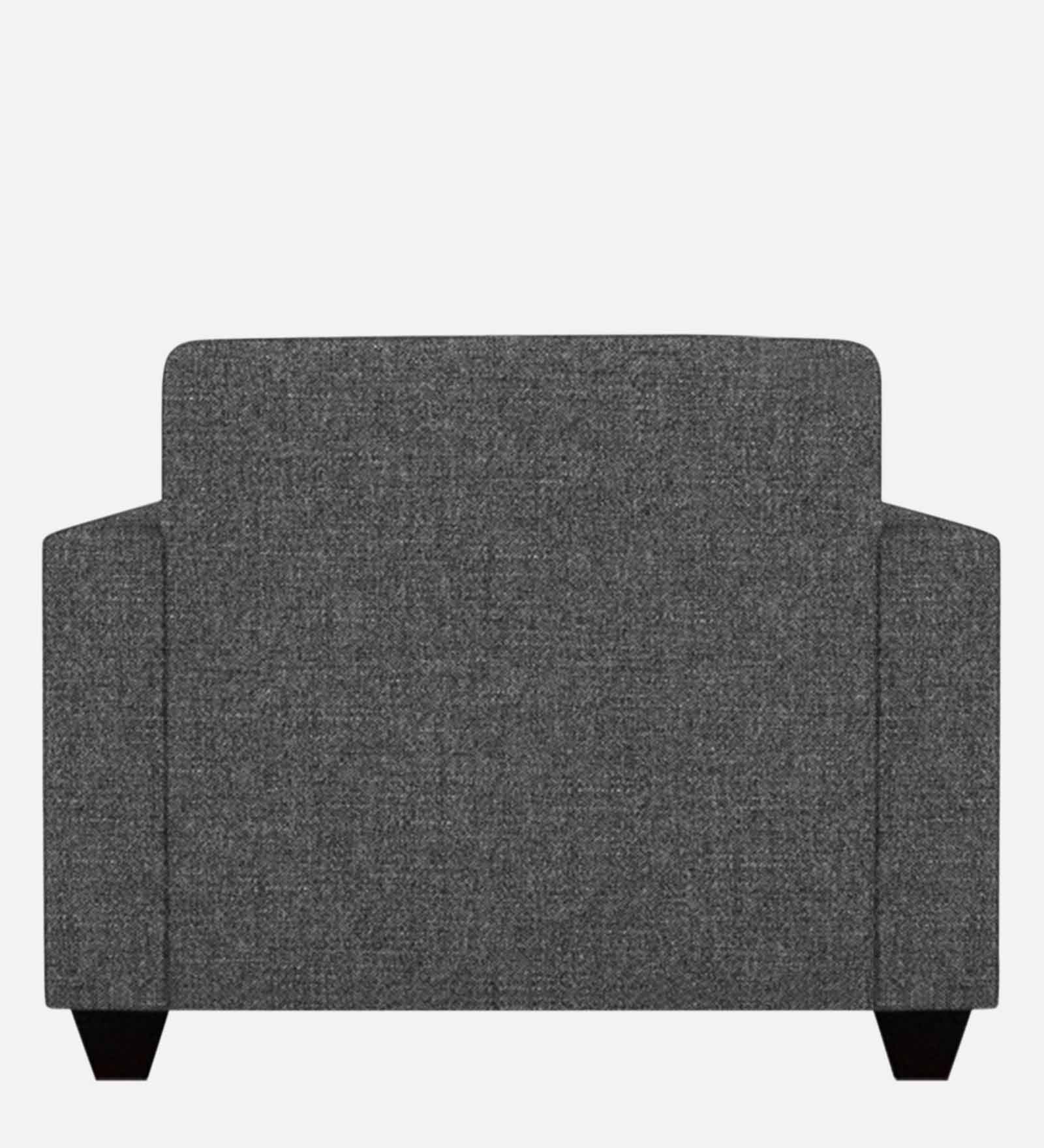 Nebula Fabric 1 Seater Sofa in Charcoal Grey Colour