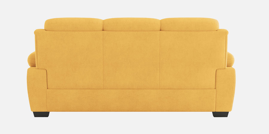 Cantaberry Velvet 3 Seater Sofa In Turmeric Yellow Colour - Febonic Living