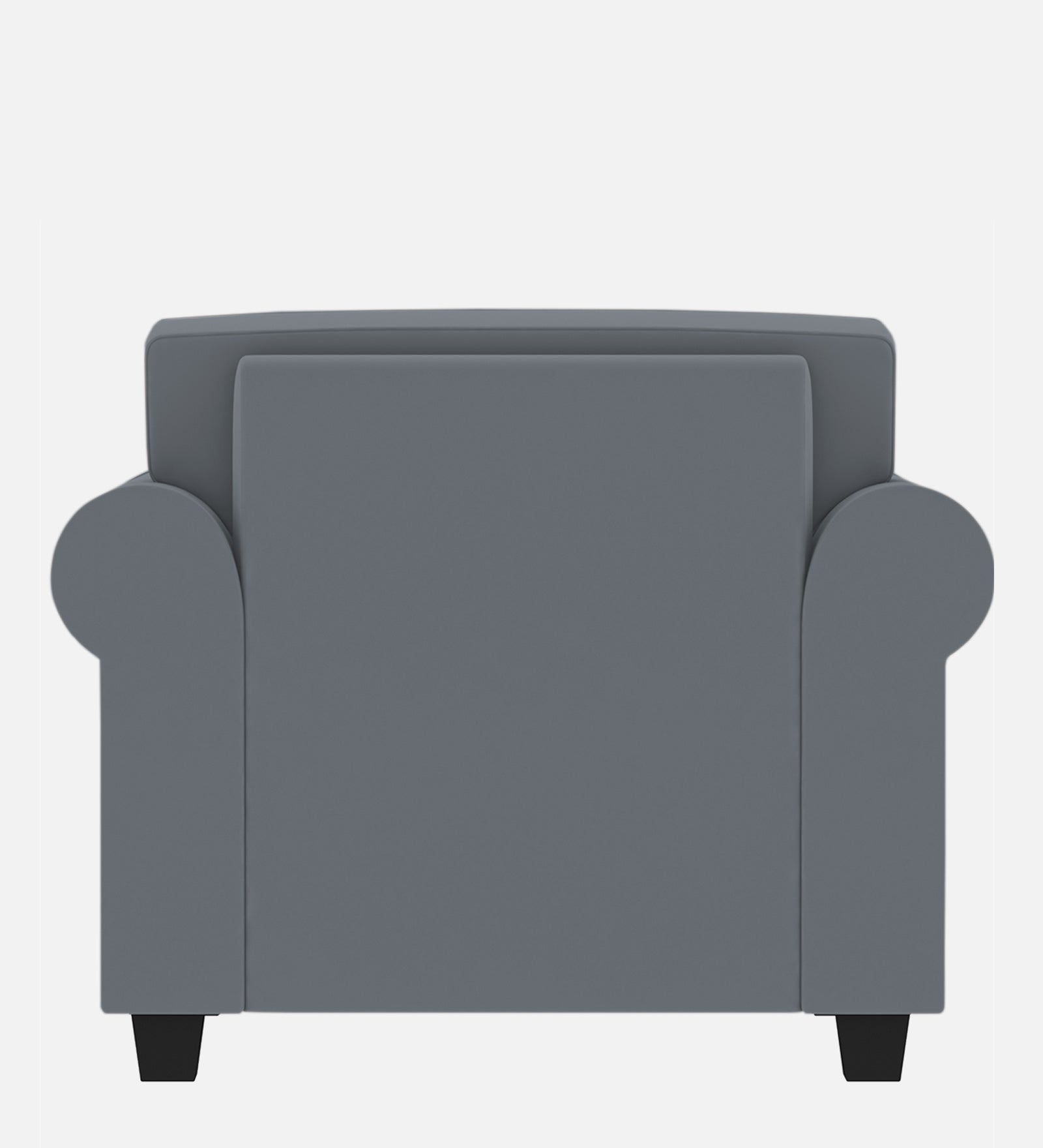 Numonk Velvet 1 Seater Sofa in Pubble Grey Colour