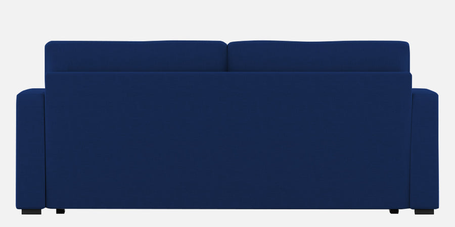 Rocky Fabric 3 Seater Pull Out Sofa Cum Bed In Royal Blue Colour With Storage - Febonic Living