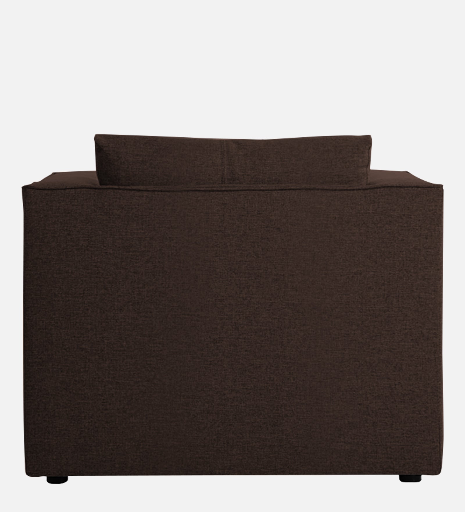 Kenia Fabric 1 Seater Convertible Sofa Cum Bed in Coffee Brown Colour