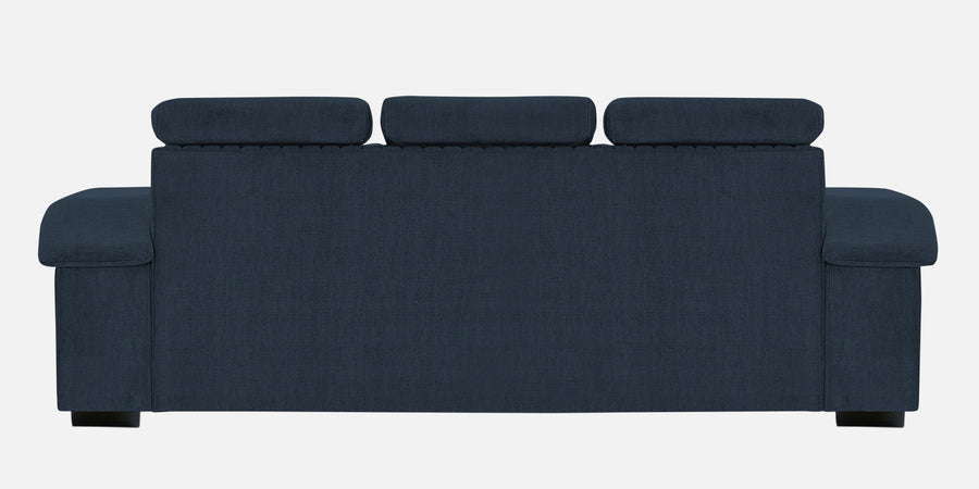 Draco Fabric 3 Seater Sofa In Denim Blue Colour - Febonic Living