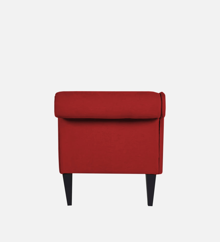 Adria Fabric Lhs Chaise Lounger In Blood Maroon Colour - Febonic Living