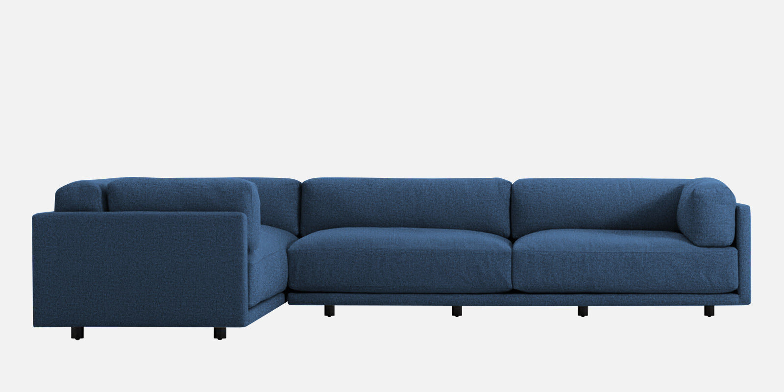 Nixon Fabric 6 Seater RHS Sectional Sofa In Light Blue Colour