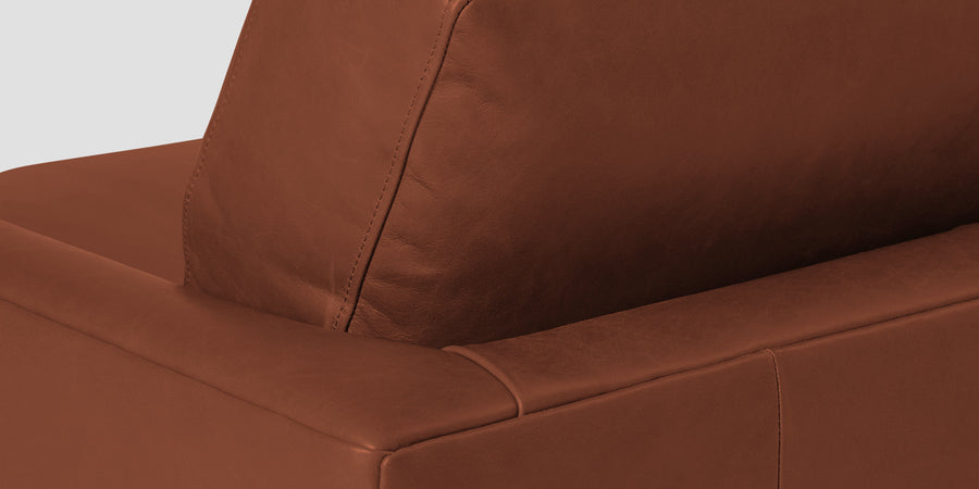 Sterio Leatherette 2 Seater Sofa In Sandle Brown Colour - Febonic Living