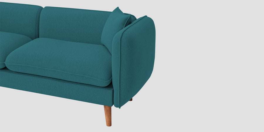 Reva Fabric 2 Seater Sofa In Water Blue Colour - Febonic Living